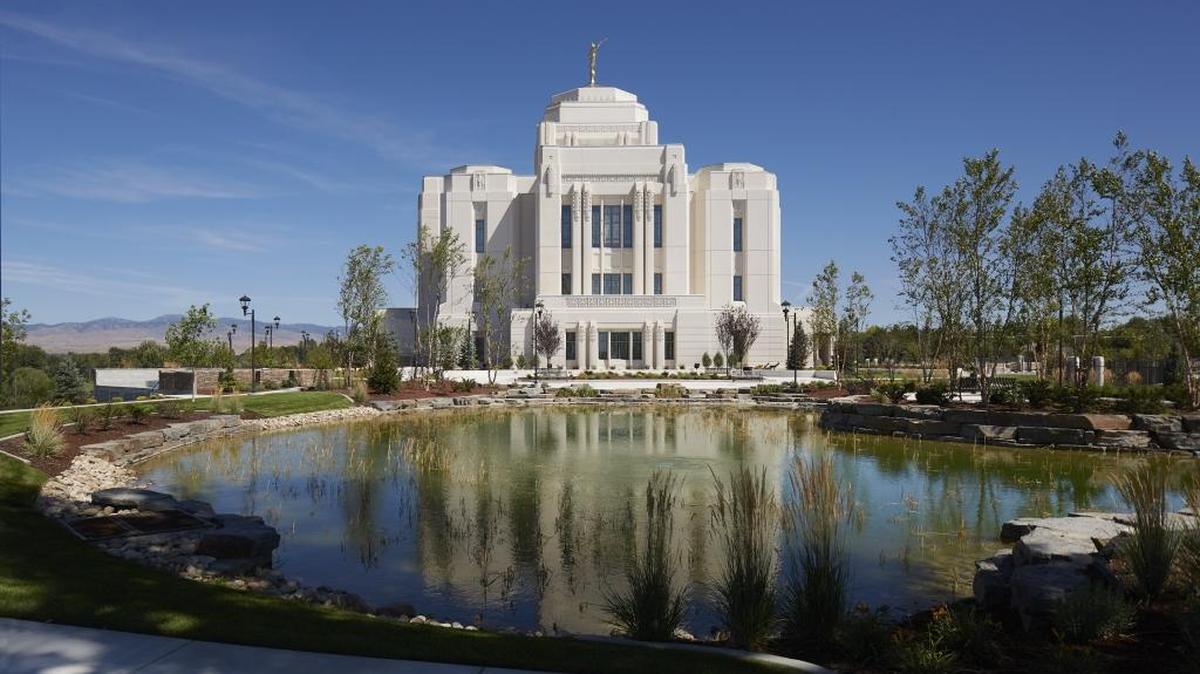 The Meridian LDS temple.
